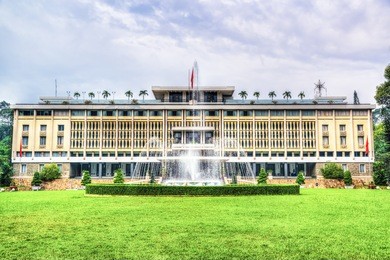 independence palace in ho chi minh city, vietnam. independence palace is known as reunification palace and was built in 1962-1966.