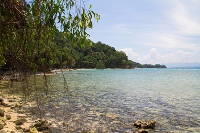 manukan island near borneo. tanku abdul rahman national park