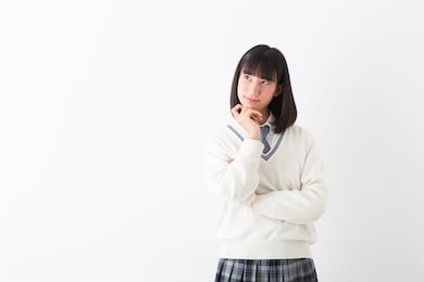 portrait of a high school girl