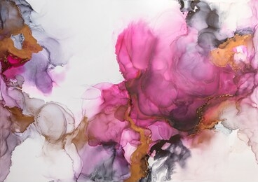 part of original alcohol ink painting. modern art. abstract colorful background, wallpaper. marble texture. fluid art for modern banners, ethereal graphic design.