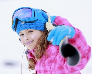 skiing, skier, winter sports - portrait of happy young skier