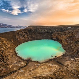 viti crater in askja, iceland