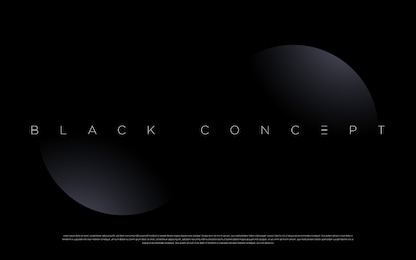 minimalist black premium abstract background with luxury dark geometric elements. exclusive wallpaper design for poster, brochure, presentation, website etc. - vector eps