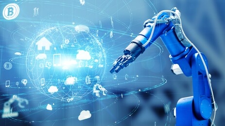 industrial technology concept. factory automation. industry 4.0