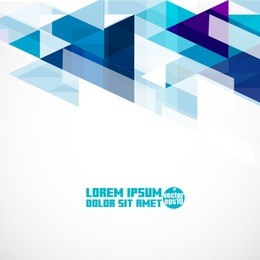 modern blue geometrical abstract template, vector illustration 