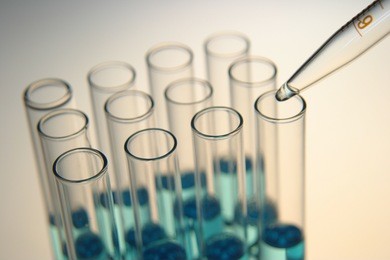 test tubes and pipette in laboratory