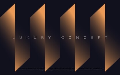 black premium background with luxury dark golden geometric elements.   vector eps