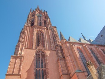 st bartholomaus frankfurter dom cathedral in roemerberg frankfurt am main germany