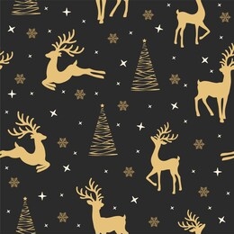 christmas seamless pattern with reindeer background, winter pattern with reindeer, wrapping paper, pattern fills, winter greetings, web page background, christmas and new year greeting cards