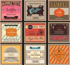 vintage labels and retro packaging