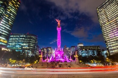 the angel of independence in mexico city, mexico.