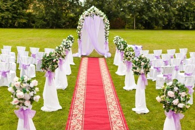 wedding decoration. the wedding ceremony.