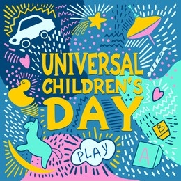 
universal children's day.
vector illustration.
purpose: poster, postcard, flyer.