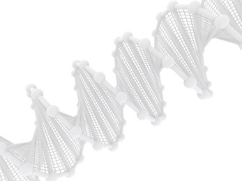 dna chain. abstract scientific background. beautiful illustraion. biotechnology, biochemistry, genetics and medicine concept. 3d rendering