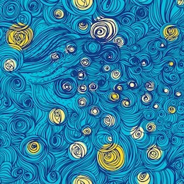 a sky full of wonderful stars shine. the magic of christmas night. seamless pattern