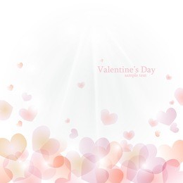 vector background to valentine's day with hearts