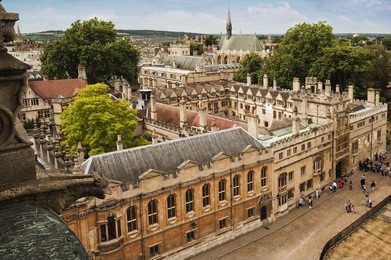 university buildings in a city, oxford university, oxford, oxfordshire, england