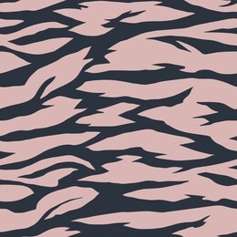 artistic striped seamless pattern. flat silhouette of animal skin tiger zebra fur print. torn borders. background with wavy abstract stripes. fashion design for textile, fabric, wrapping, surface.