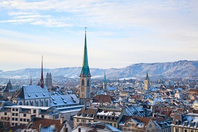 zurich - historical city and financial capital of switzerland