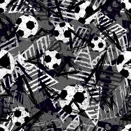 camouflage soccer pattern background seamless vector illustration. classic camouflage sport pattern clothing style masking camo repeat print. grey colors sea texture. pattern for kids, boys, girls