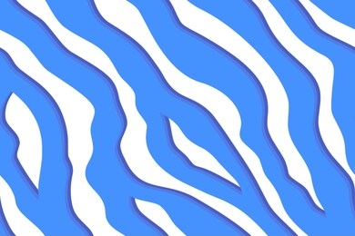 full seamless tiger and zebra stripes animal skin pattern. blue design for textile fabric printing. suitable for fashion use.