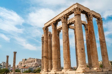 the temple of olympian zeus in athens