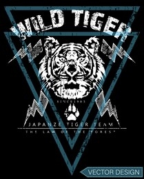 wild tiger logan graphic tshirt print