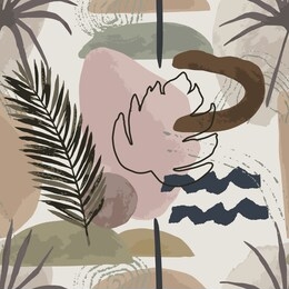 geometric seamless pattern with geometric  elements. abstraction nordic paint print. scandinavian style. abstract contemporary modern trendy vector illustration 