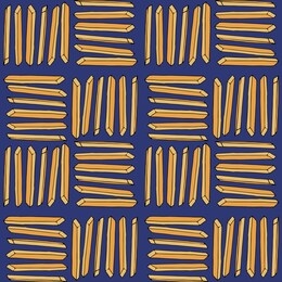 fried potatoes. seamless pattern. hand drawn vector illustration.  french fries. doodles or cartoon style.