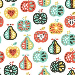 apple seamless pattern