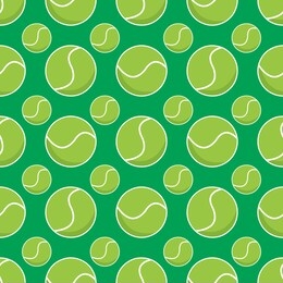 tennis ball seamless pattern vector illustration background