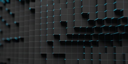 abstract 3d render, modern geometric background design