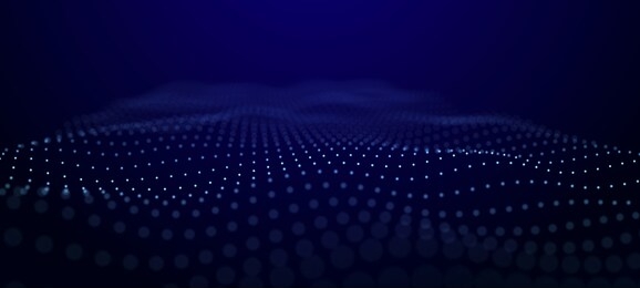 wave of dots . abstract background. network connection structure.
