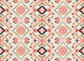 tribal vector ornament. seamless african pattern. ethnic carpet with chevrons. aztec style. geometric mosaic on the tile, majolica. ancient interior. modern rug. geo print on textile. kente cloth.