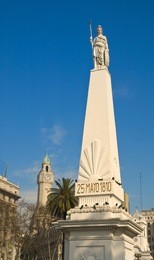 may square and the may pyramid, buenos aires, argentina