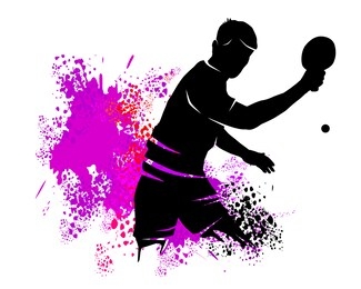 abstract table tennis sport vector illustration