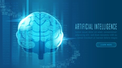futuristic ai brain data analytics concept suitable for future technology artwork 
