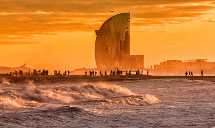 barceloneta beach in barcelona