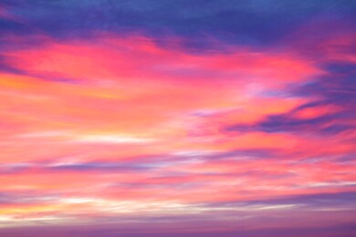 morning sky colorful dawn in the mountains.
