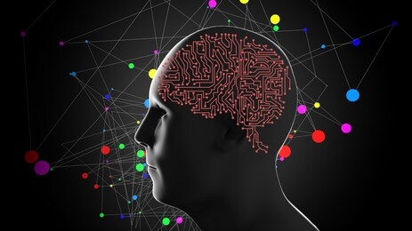 ai(artificial intelligence), artificial general intelligence (agi) or deep learning or machine learning concept. 3d illustration.