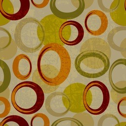 seamless pattern circles with grunge effect