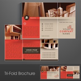  professional business three fold flyer template, corporate brochure or cover design, can be use for publishing, print and presentation. 