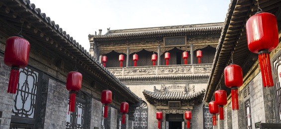 qiao family courtyard in pingyao china