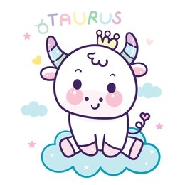 cute taurus tattoo, sagittarius cartoon horoscope love illustration doodle style (kawaii character), zodiac character sign vector, astrological symbol.nursery wall fairytales magic,hand drawn.perfect.