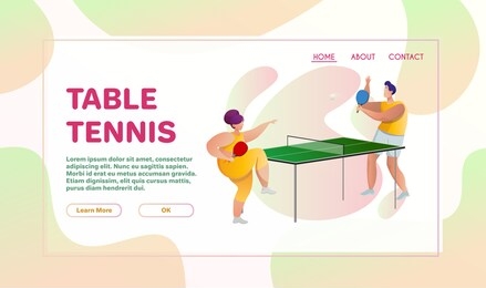 sport flat illustration. sportsmen cartoon characters. active lifestyle. tennis, chess, badminton, billiard. fitness, cardio, cuesports, game of skill. sportive tournament concept