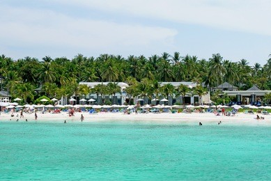 perfect tropical white sand beach of racha island (raya island), phuket, thailand