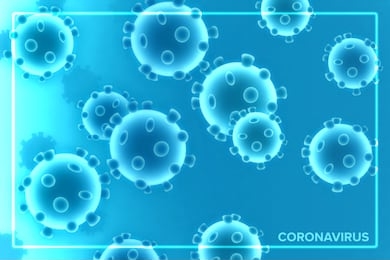 coronavirus illustration. viruses / bacterial background.