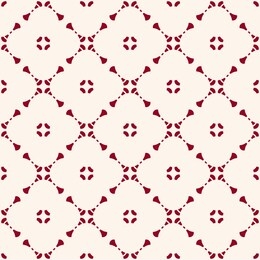 raster geometric floral seamless pattern with small flower shapes, delicate grid, net, mesh, lattice. simple abstract background in white and burgundy color. elegant ornament texture. repeated design