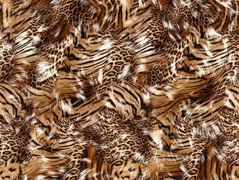 trend background with leopard pattern.background for custom crafted dress.