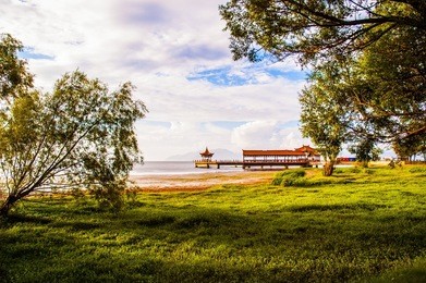 erhai lake scene. taken in the dali of yunnan.